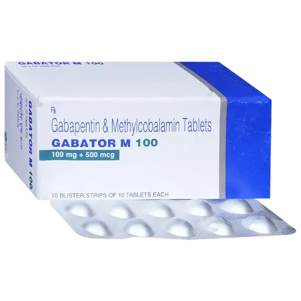 Gabator M 100mg/500mcg Tablet